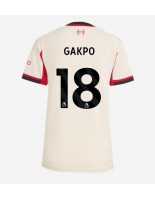 Liverpool Cody Gakpo #18 Vieraspaita Naisten 2025-26 Lyhythihainen